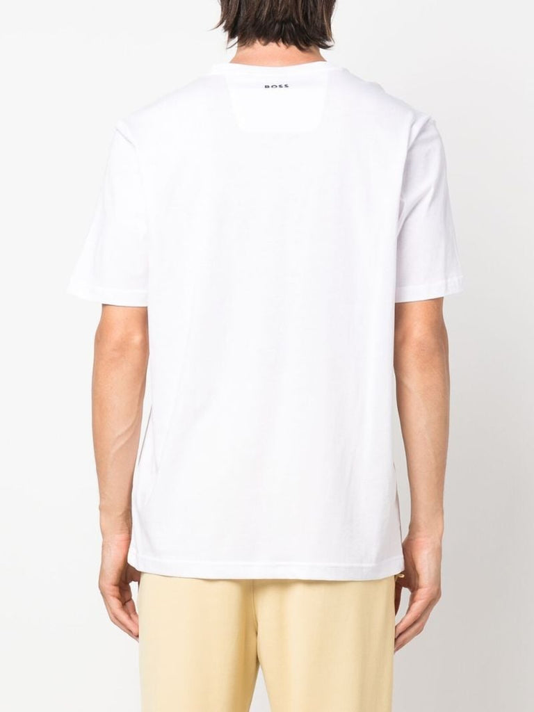 Outline Logo Print Cotton T-shirt