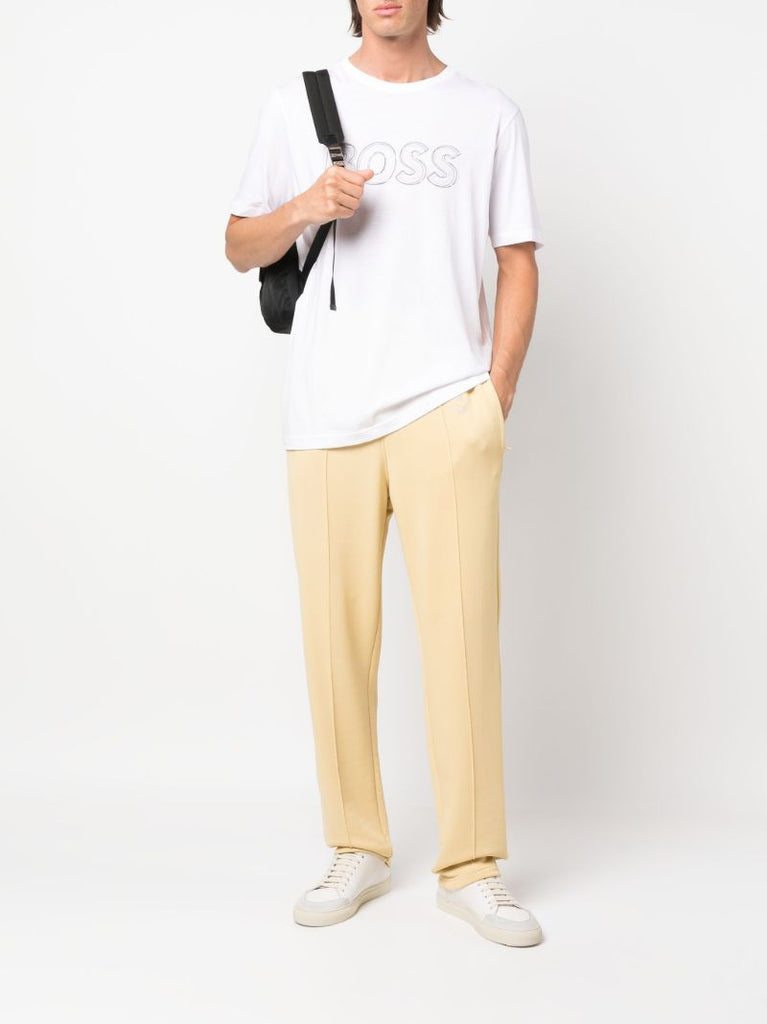 Outline Logo Print Cotton T-shirt
