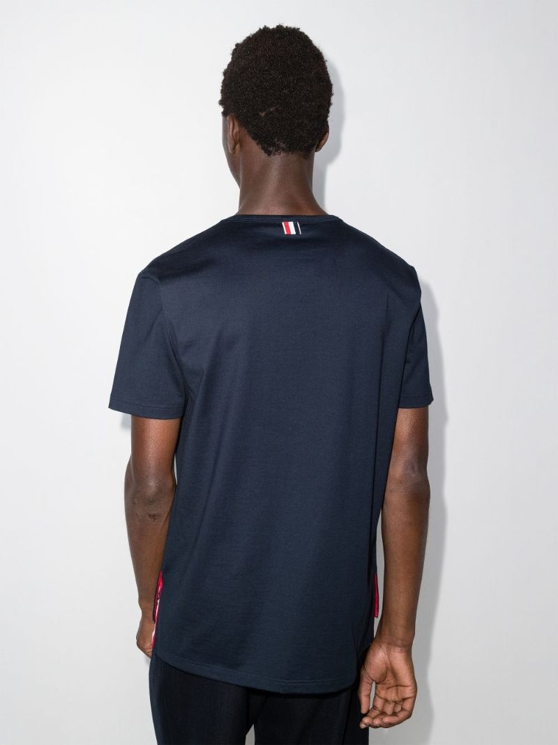 Blue Side Buttons T-shirt