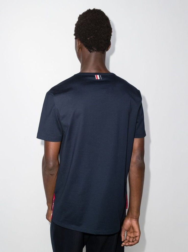 Blue Side Buttons T-shirt