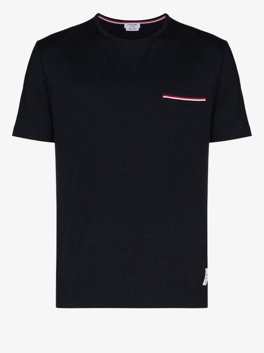 Blue Side Buttons T-shirt