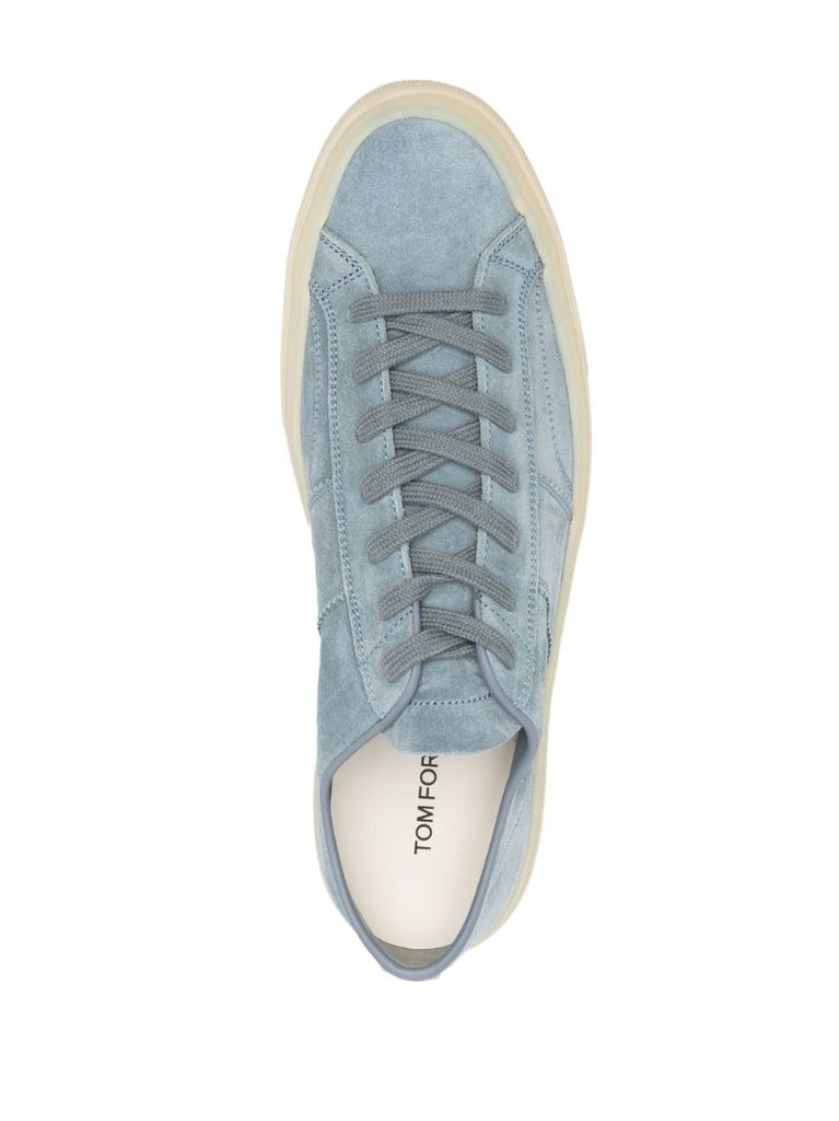Blue Cambridge Suede Low Top Sneakers