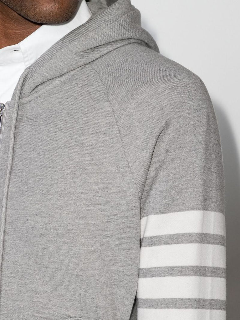 Thom B Zip Hd 4 Strp Gry
