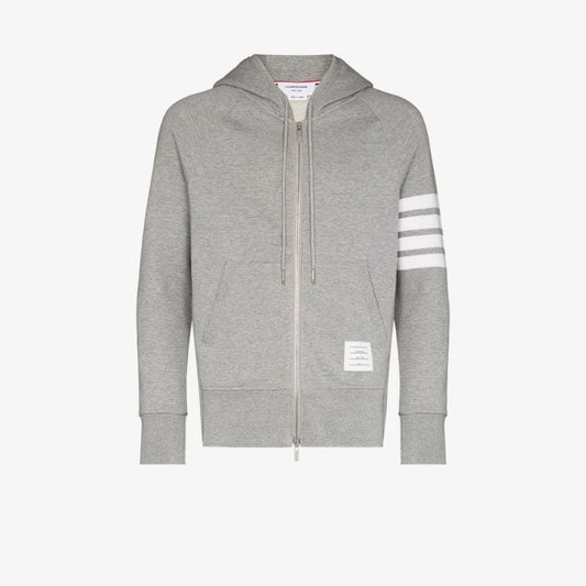 Thom B Zip Hd 4 Strp Gry