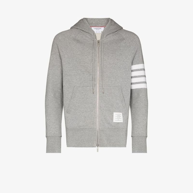Thom B Zip Hd 4 Strp Gry