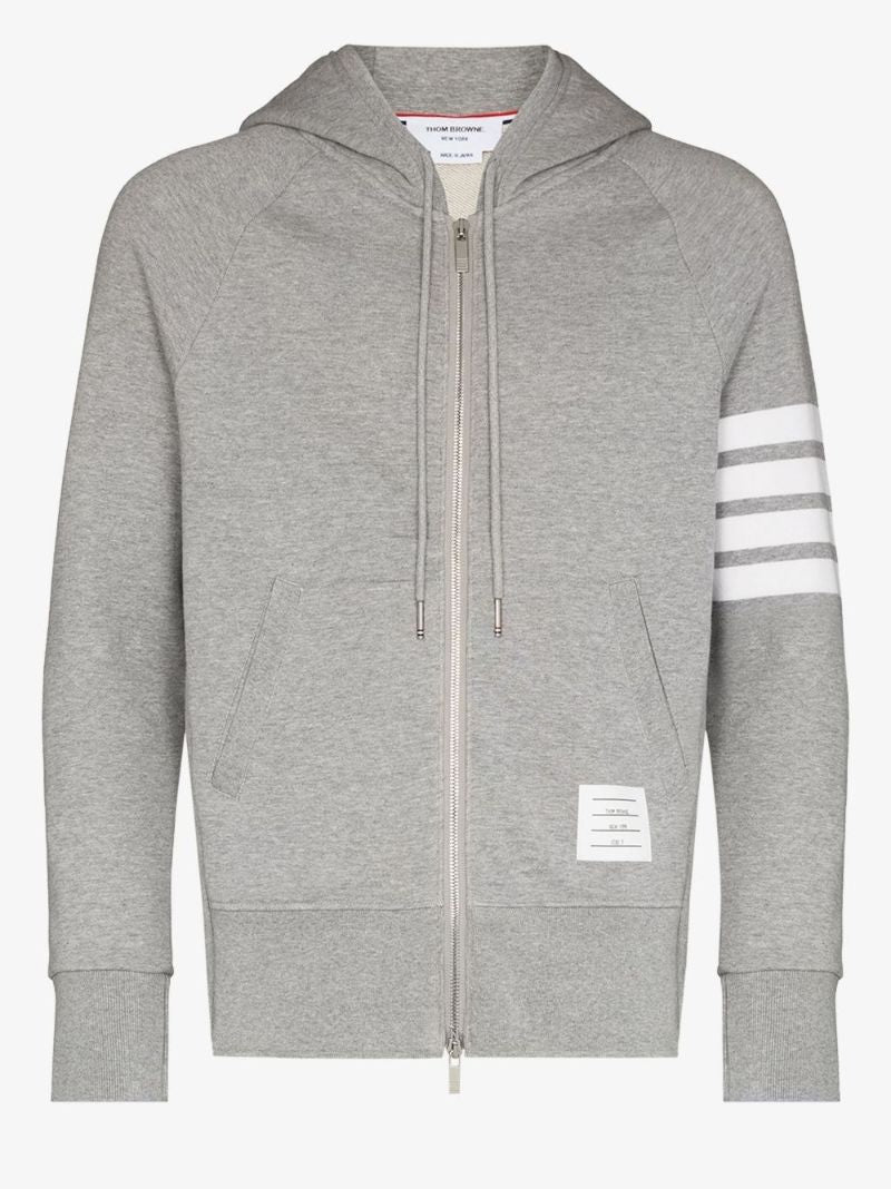 Thom B Zip Hd 4 Strp Gry
