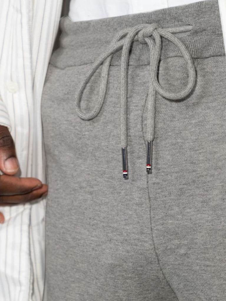 Grey Classic 4-bar Cotton Track Pants