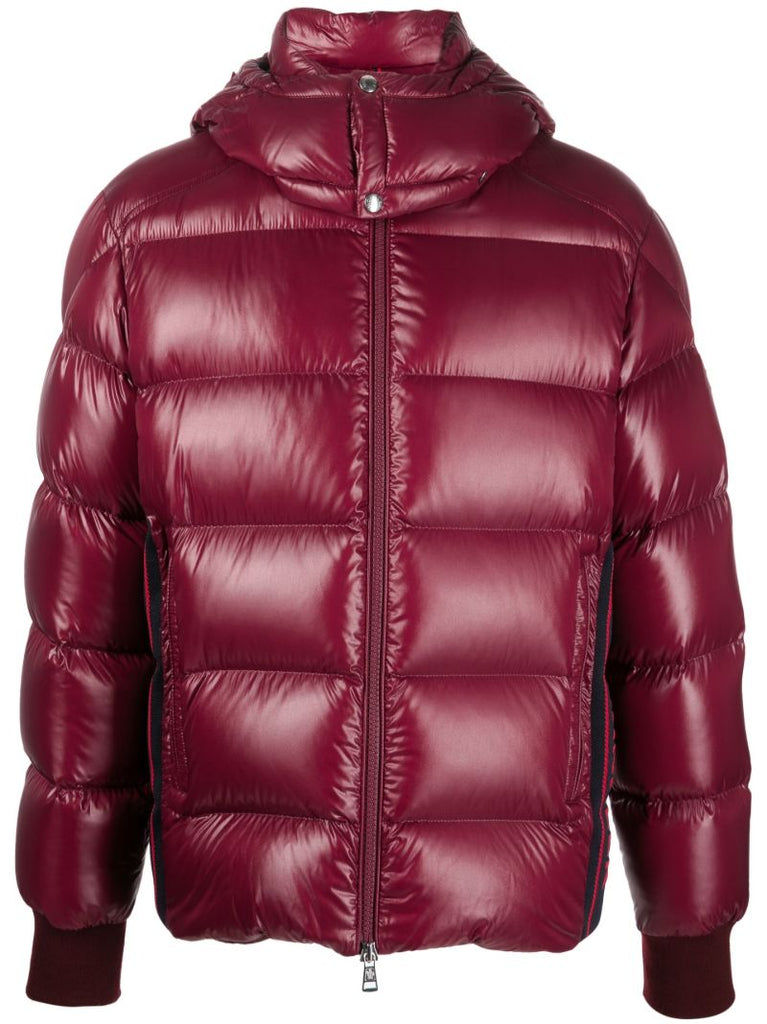 Red Lunetiere Hooded Quilted Jacket