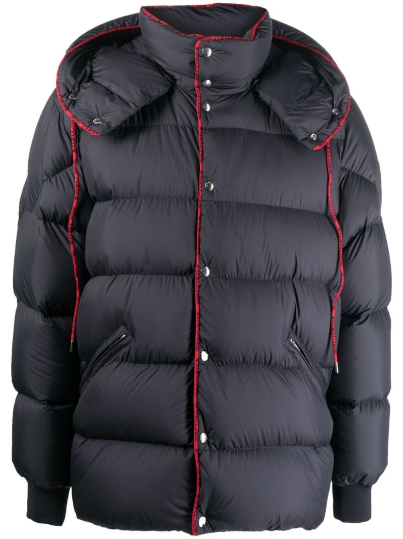 Blue Amarante Hooded Quilted Jacket