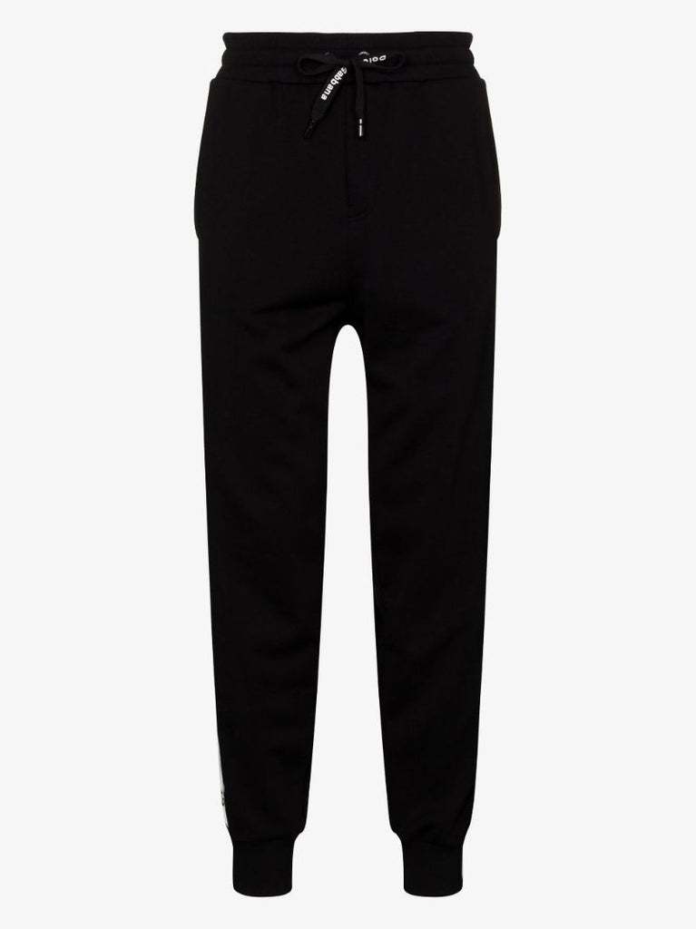 Black Logo Tape Track Pants
