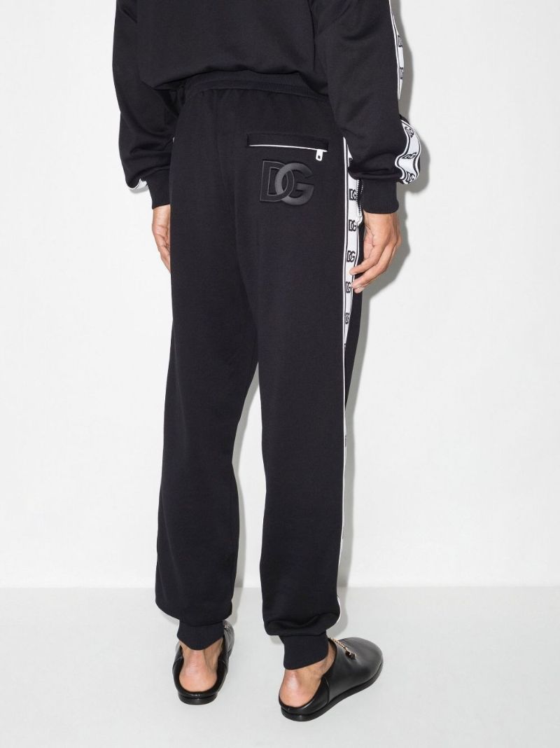 Black Logo Tape Track Pants