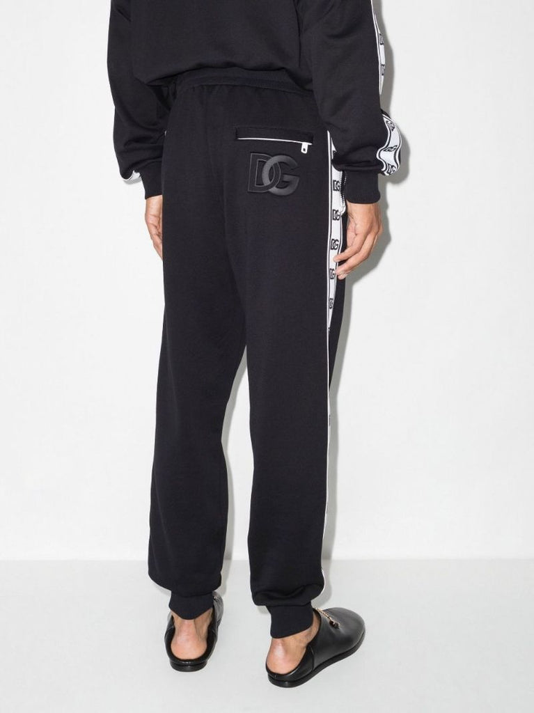 Black Logo Tape Track Pants