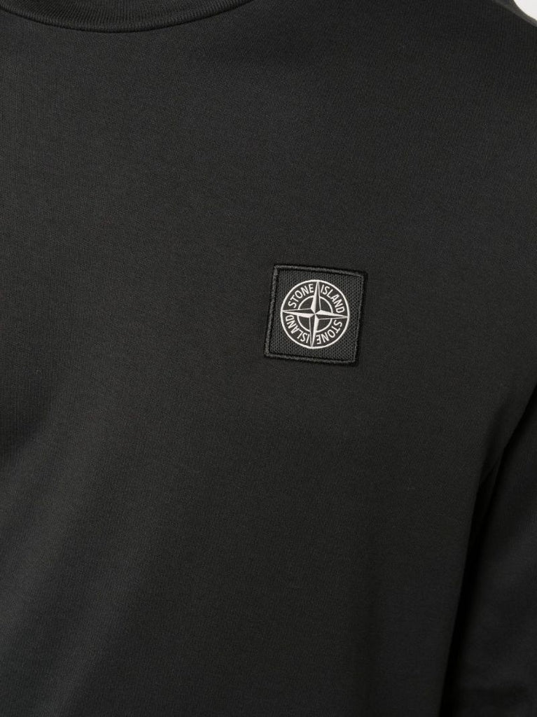 Black Long Sleeve Cotton T-shirt