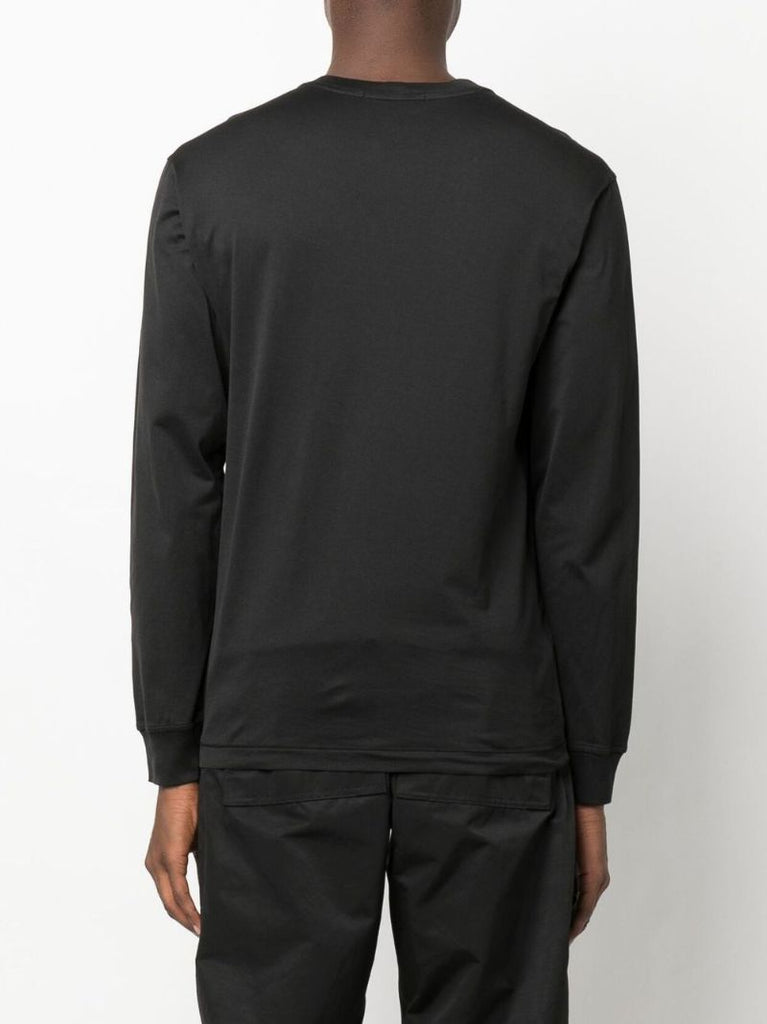 Black Long Sleeve Cotton T-shirt