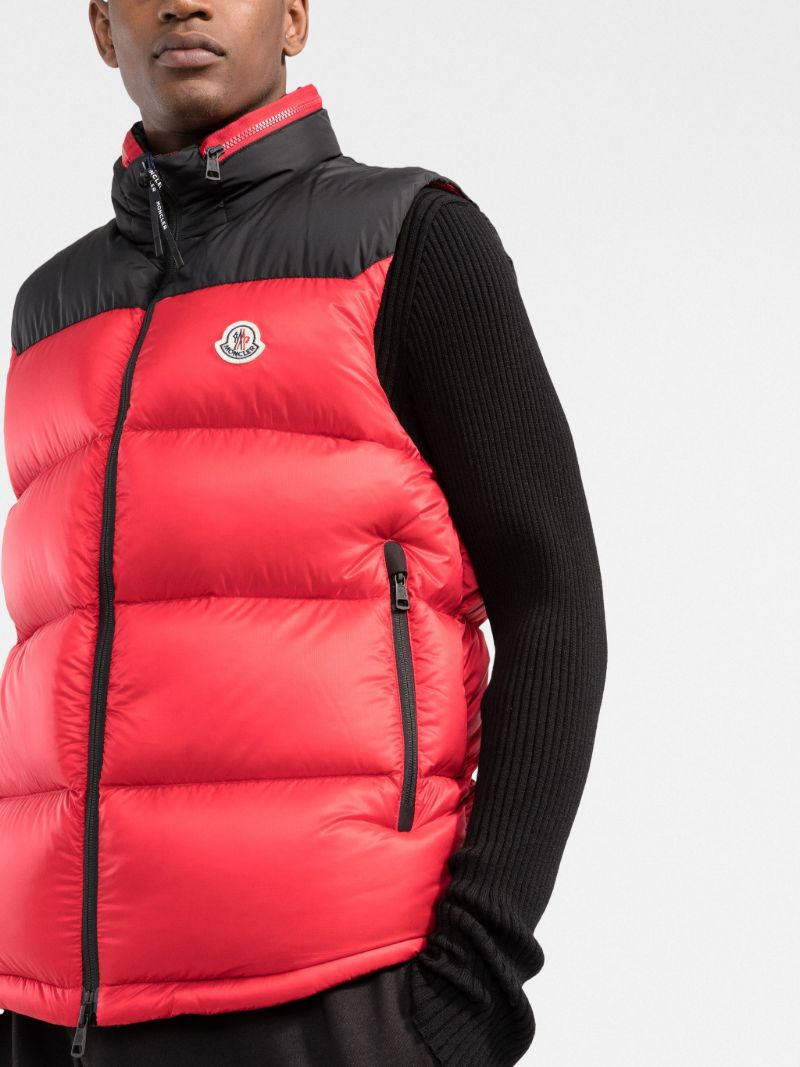 Red Ophrys Hooded Quilted Gilet