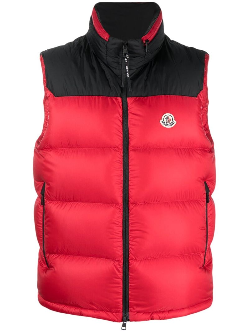 Red Ophrys Hooded Quilted Gilet