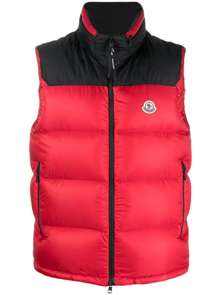 Red Ophrys Hooded Quilted Gilet