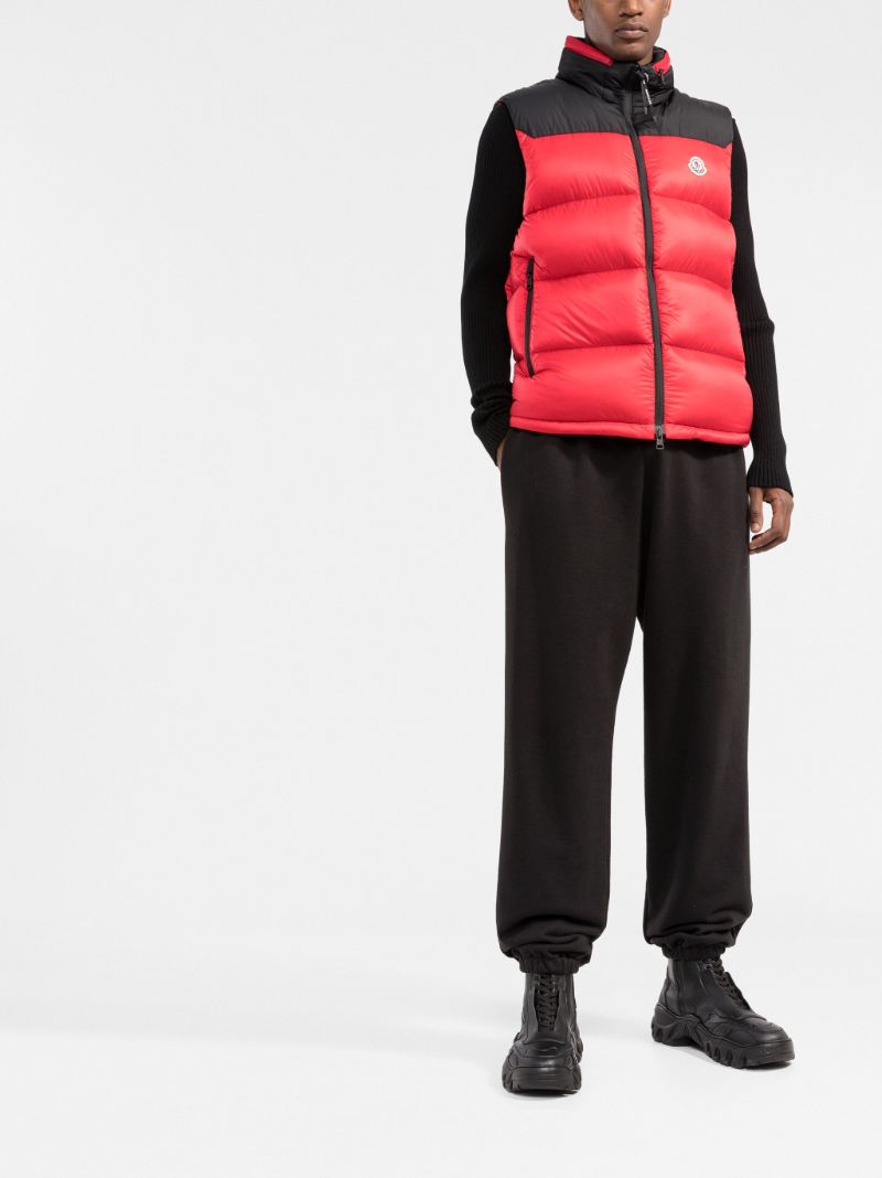 Red Ophrys Hooded Quilted Gilet