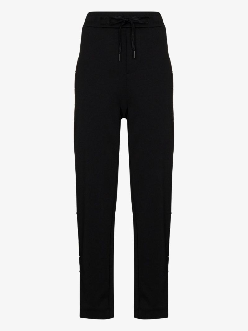 Black Studded Track Pants