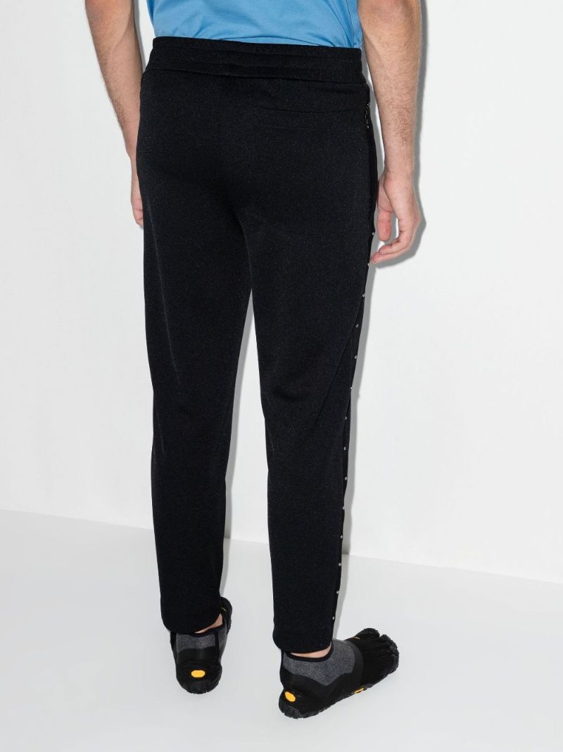 Black Studded Track Pants