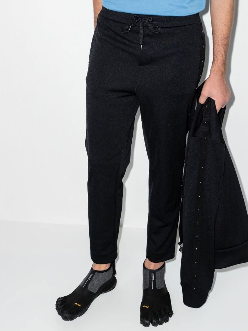 Black Studded Track Pants