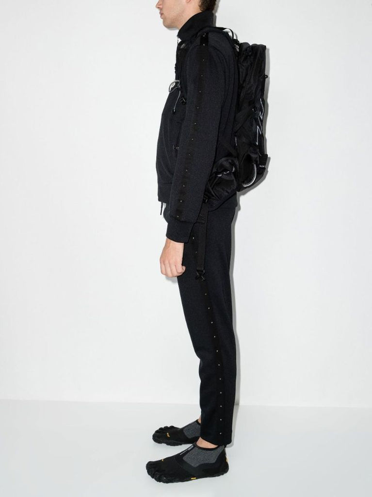 Black Studded Track Pants
