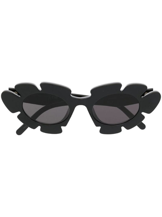 Black Paula's Ibiza Flower Sunglasses