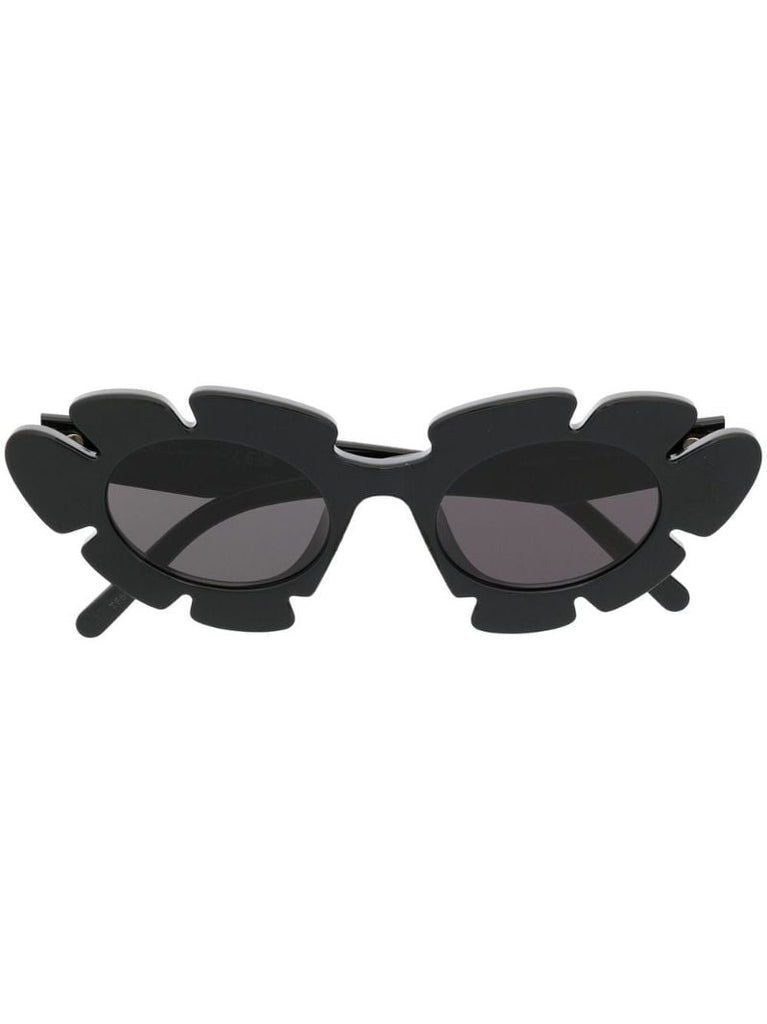 Black Paula's Ibiza Flower Sunglasses