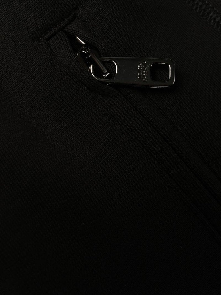 Black Logo Cotton Track Pants