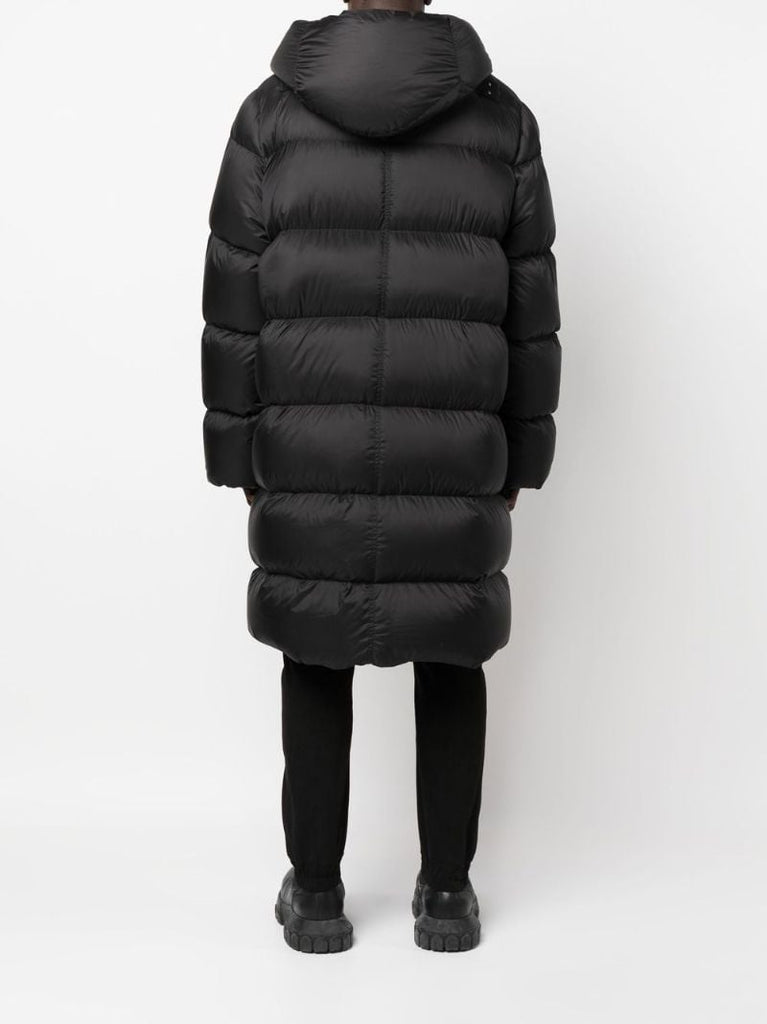 Black Detachable Sleeve Padded Coat