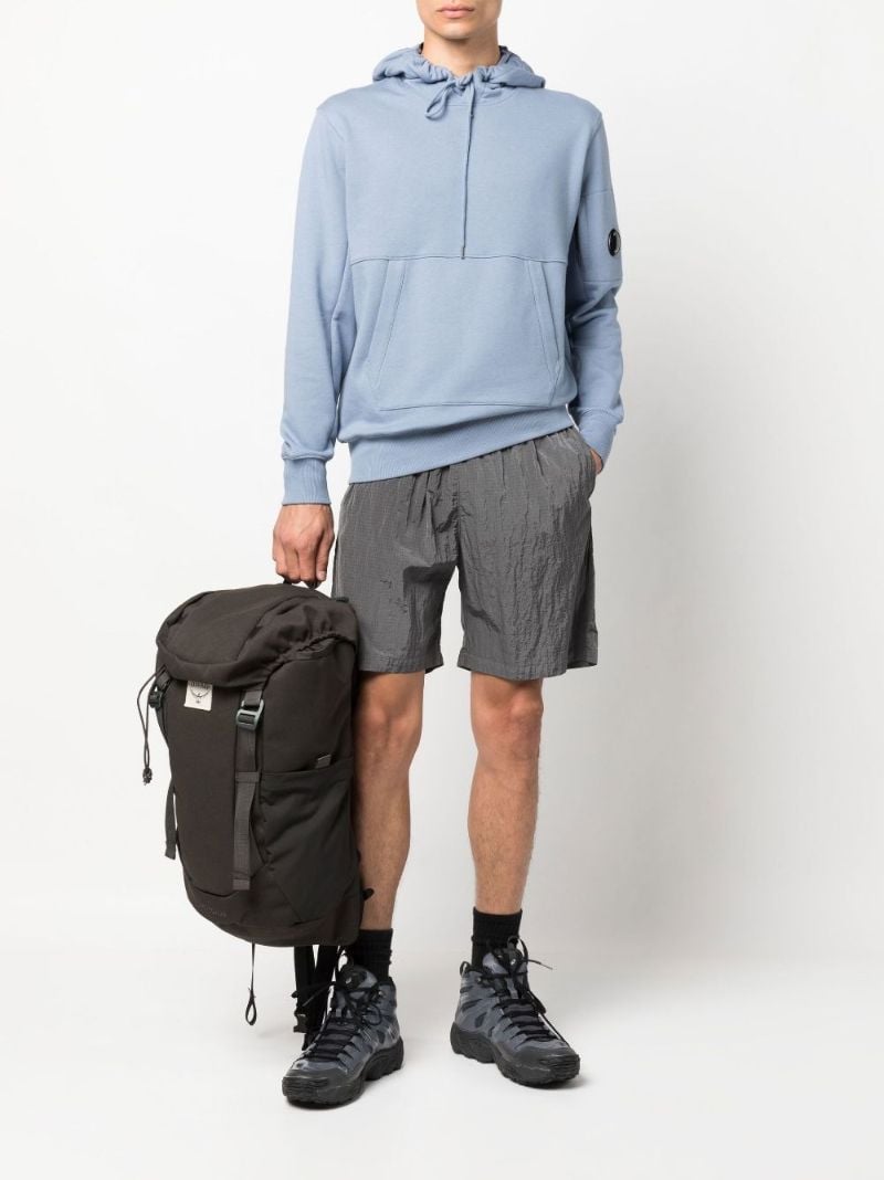 Blue Long Sleeve Cotton Hoodie