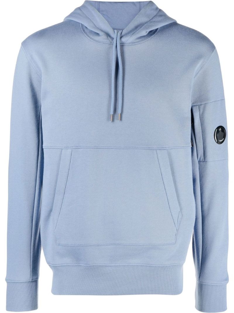 Blue Long Sleeve Cotton Hoodie