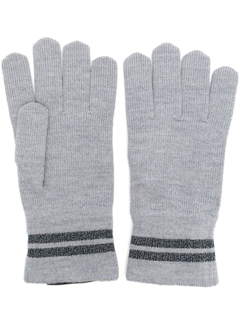 Grey Barrier Knit GloveÃ_x0082_Â«s