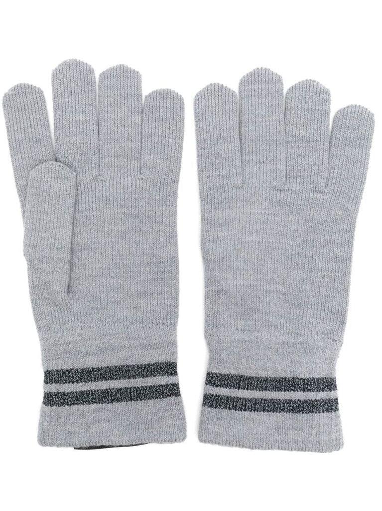 Grey Barrier Knit GloveÃ_x0082_Â«s