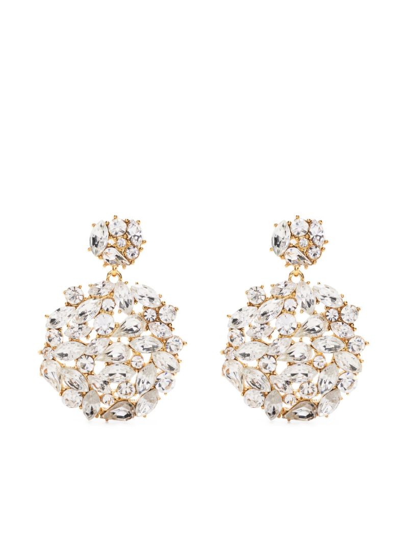 Gold-tone Crystal Drop Earrings