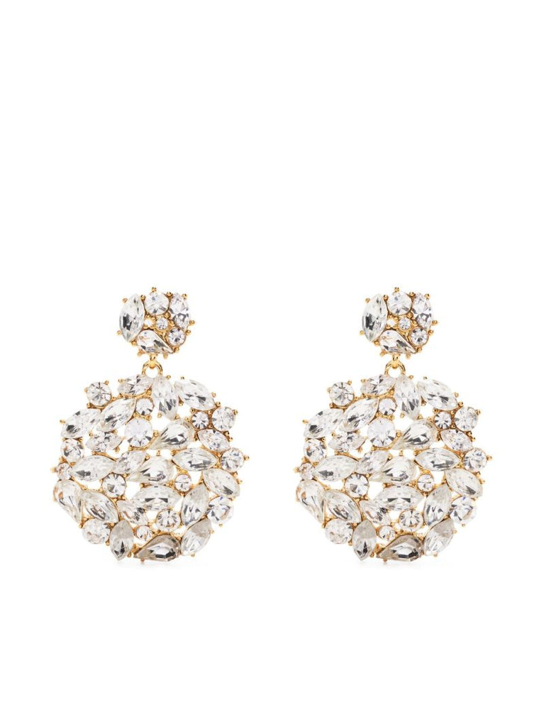 Gold-tone Crystal Drop Earrings