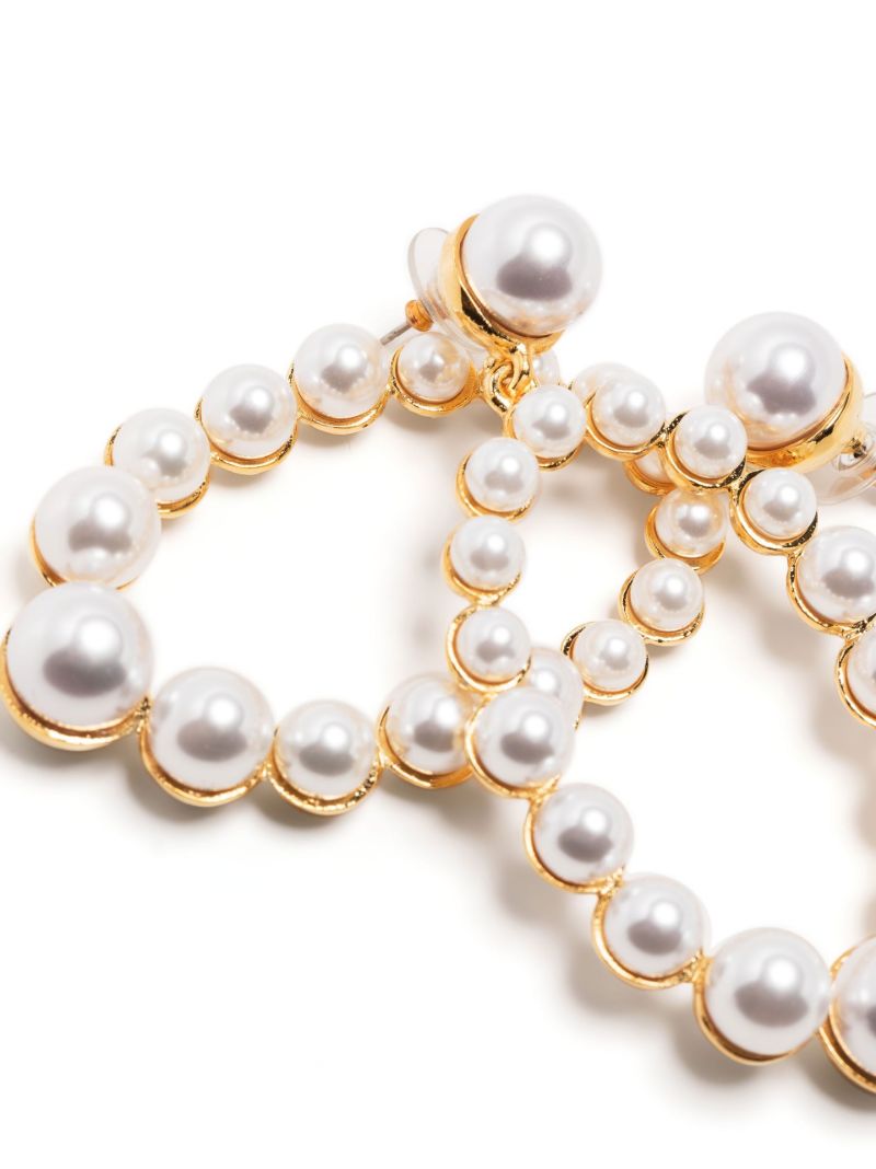 Gold-plated Pearl Drop Earrings