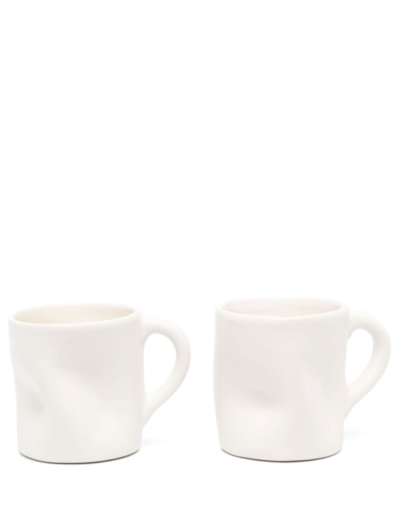 White Bumpity Bump Bump Mug Set