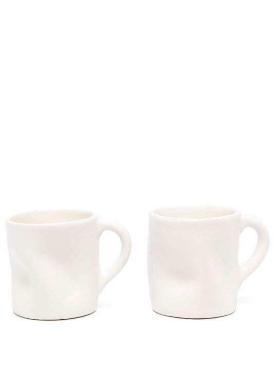 White Bumpity Bump Bump Mug Set