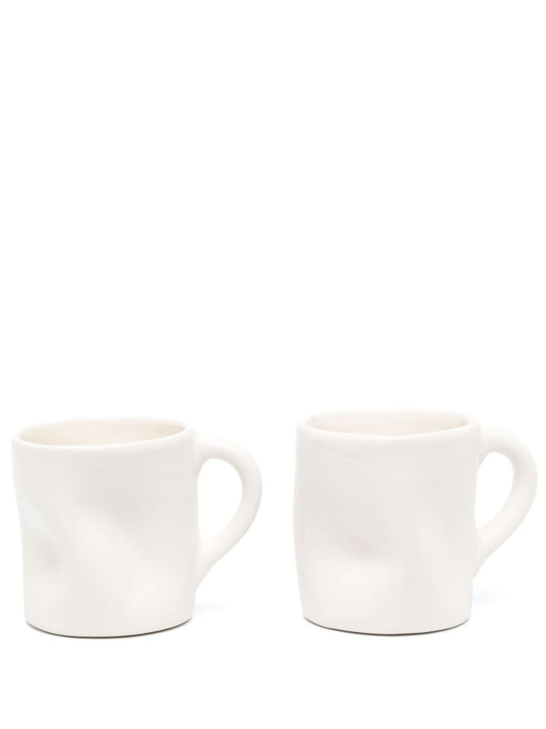 White Bumpity Bump Bump Mug Set