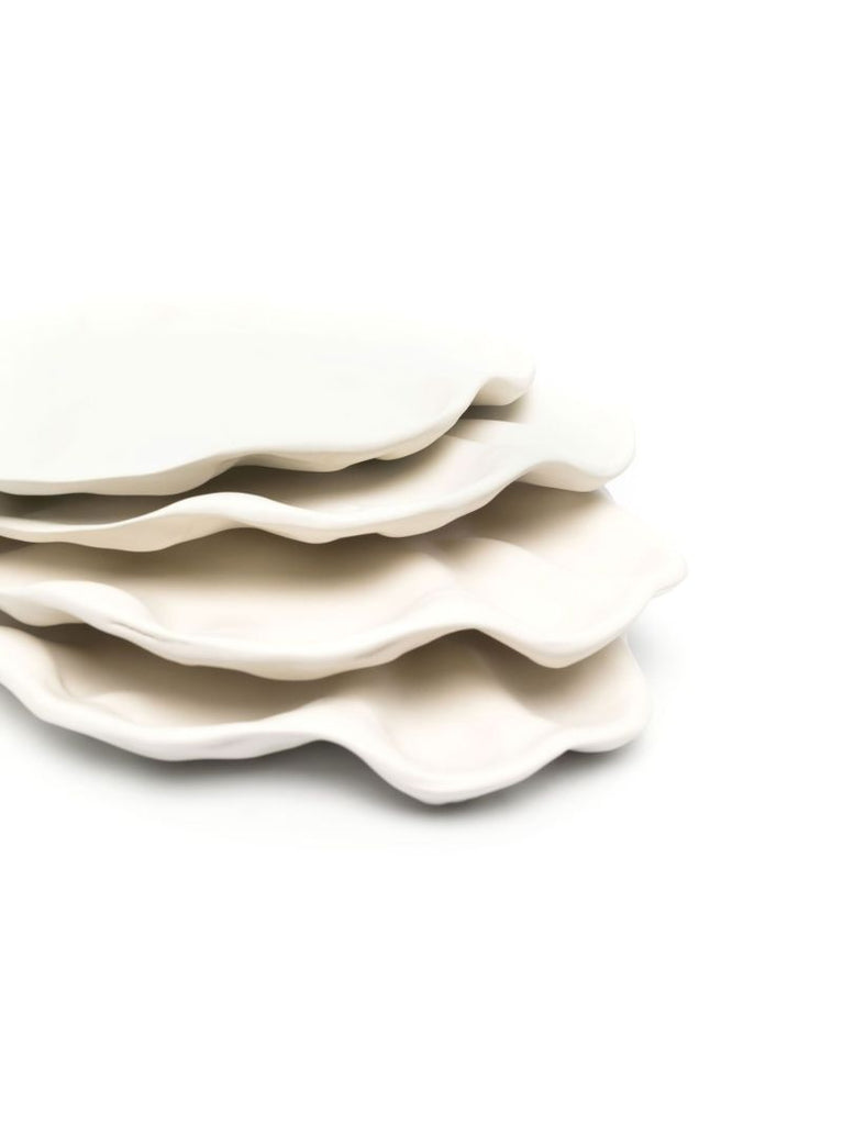 White Object 21 Ceramic Plate Set