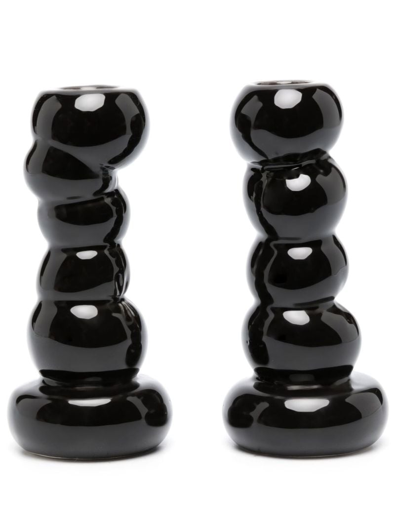 Black B34 Candlestick Holders