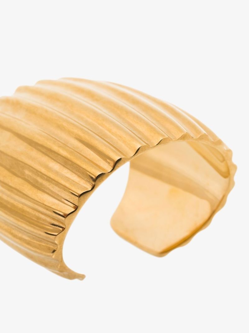 Gold Tone Groove Bangle