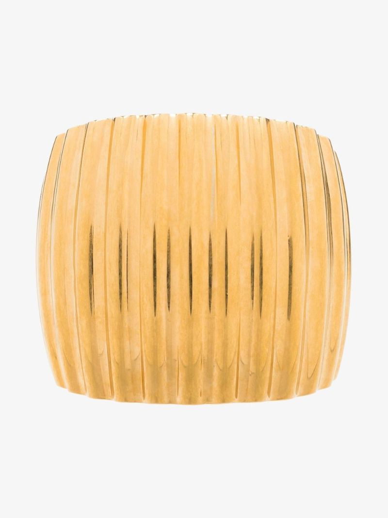 Gold Tone Groove Bangle