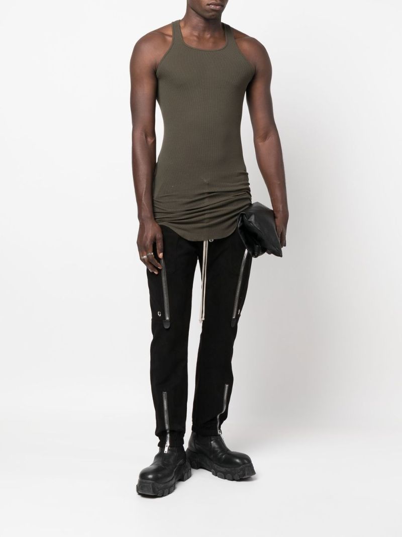 Black Bauhaus Cotton Cargo Trousers