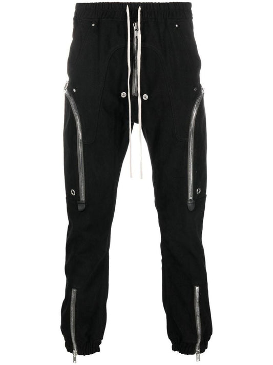 Black Bauhaus Cotton Cargo Trousers