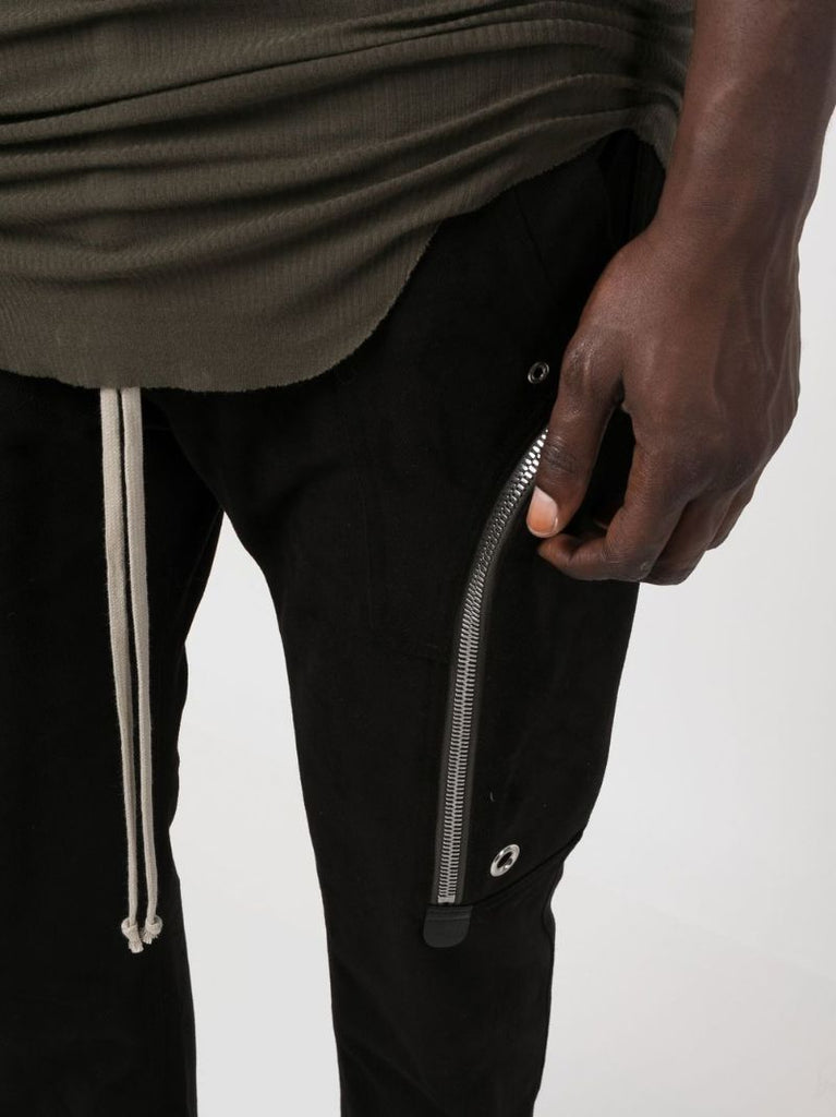 Black Bauhaus Cotton Cargo Trousers