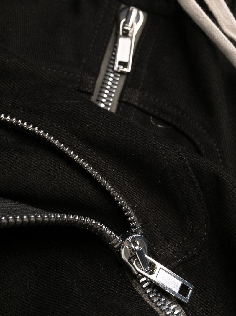 Black Bauhaus Cotton Cargo Trousers