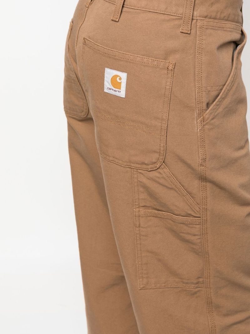 Brown Single Knee Organic Cotton Trousers