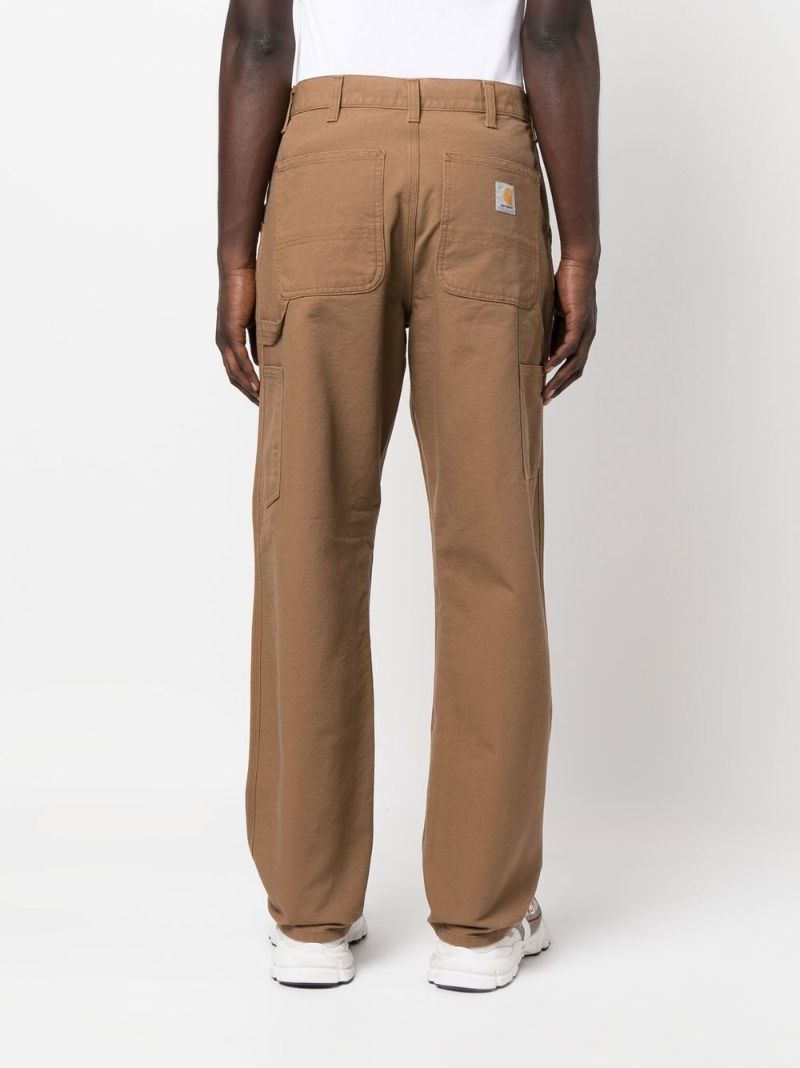 Brown Single Knee Organic Cotton Trousers